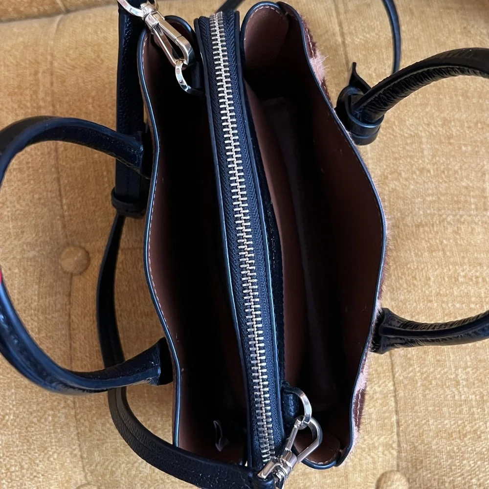 ~SOLD~ Kate Spade NY Margaux Haircalf Mini Satchel Crossbody Bag Leopard Print - Picture 6 of 14